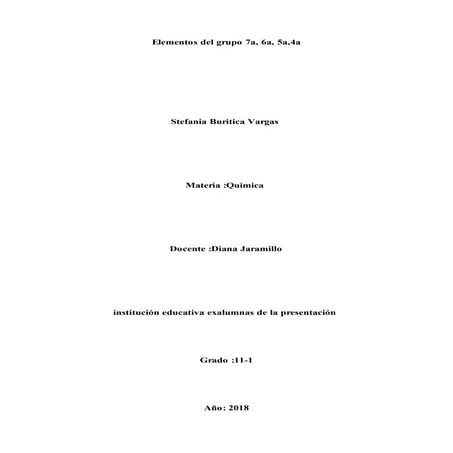 Elementos del grupo 7a