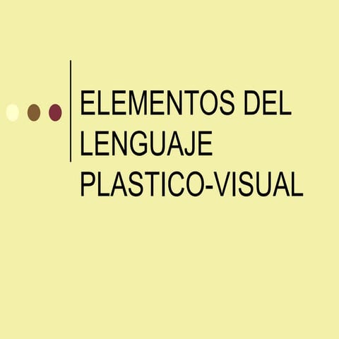 Elementos Del Lenguaje Plastico Visual