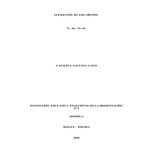 Elementos de los grupos