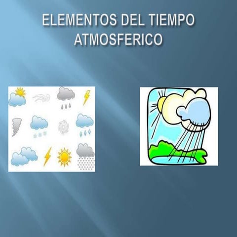 Elementos del tiempo atmosférico.