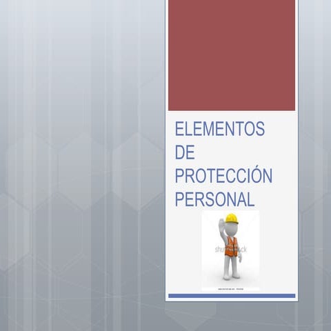 Elementos de protección personal ajustada