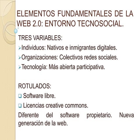 Mapa Conceptual - Web 2.0 | DOCX