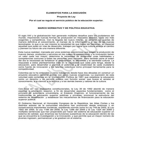 Elementos para la discusión (gobierno)