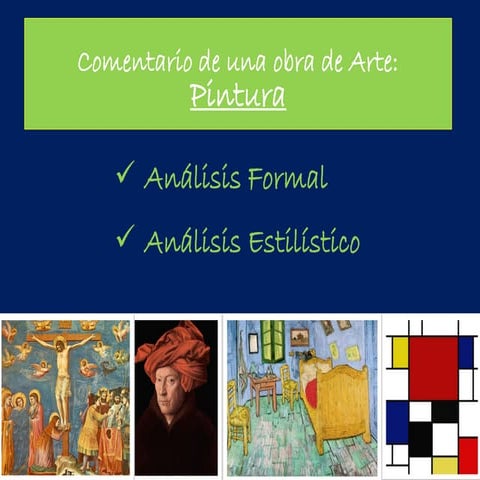 Elementos básicos para el análisis de la pintura ( Secundaria y Bachillerato) 