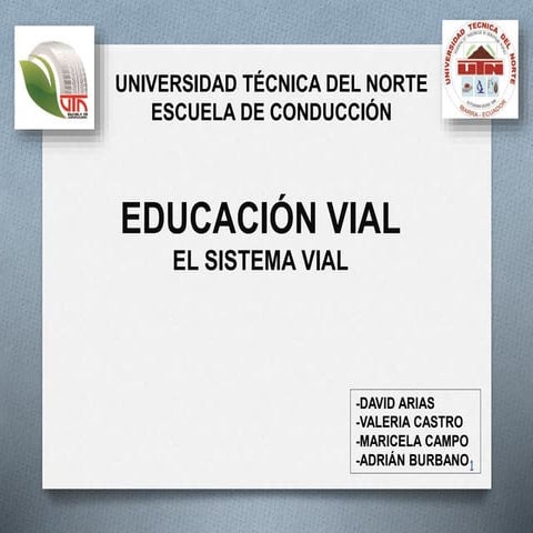 Elementos principales de transito