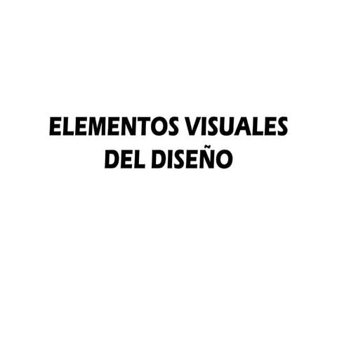Elementos visuales del diseño