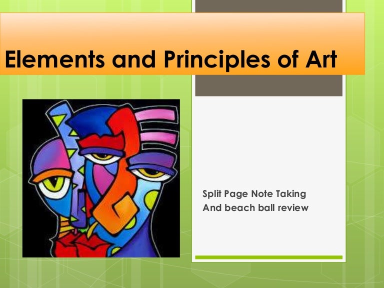 Elements and principles of art