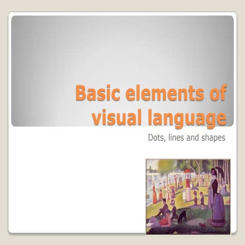 Basic elements of visual language