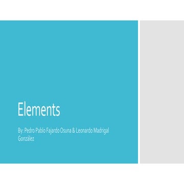 Elements [chemistry]1