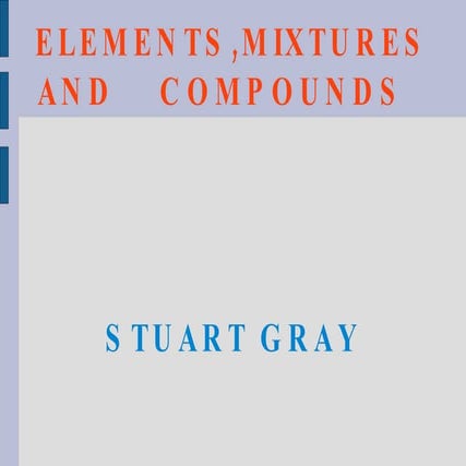 Elements,Compounds,Mixtures | PPT