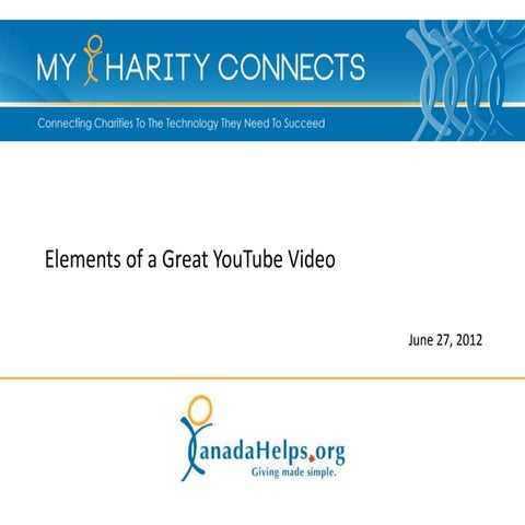 Elements of a Great YouTube Video | PPT