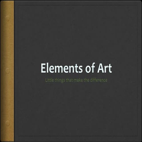 Elements of Art - nf