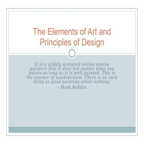 Elements of Art