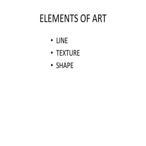 Elements of art