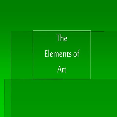 Elements of art