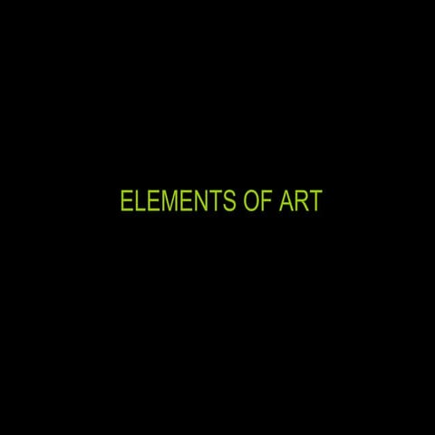 Elements of Art