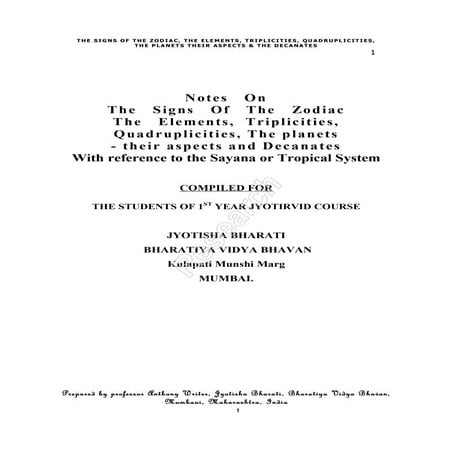 Elements of astrology  