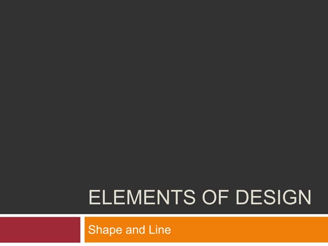 Elements of design lines | PDF