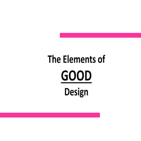 Elements of design