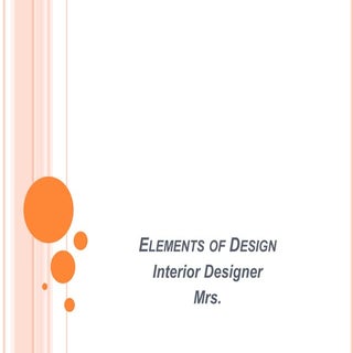 Elements of design