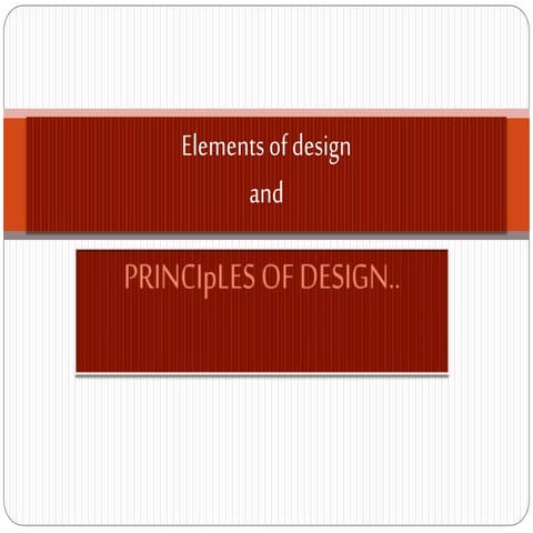 Elements of design