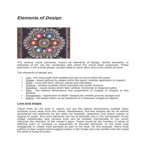 Elements of Design and Art for all arts students.docx