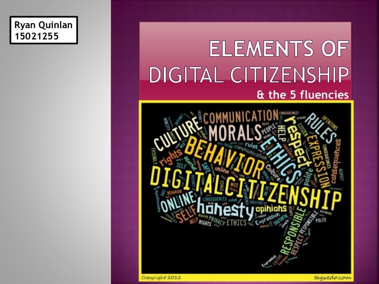 Elements of digital citizenship