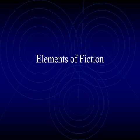 powerpoint presentation in elements of fiction