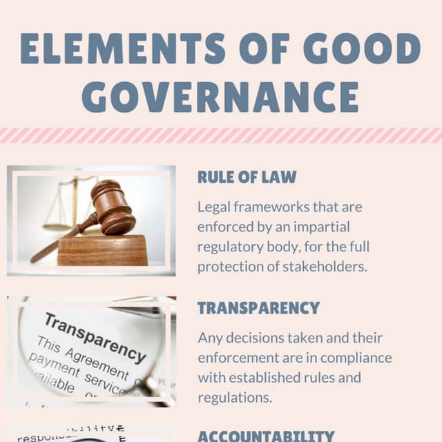 Elements of good governance | PDF