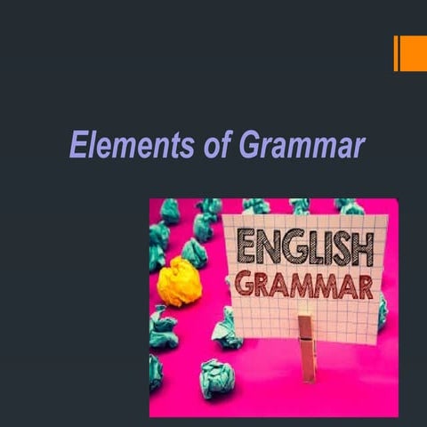 Elements of English Grammar by Jaya Upraity