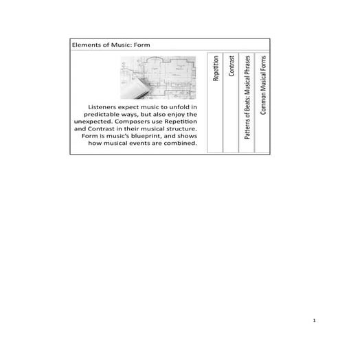 Elements of Music: Form Notes
