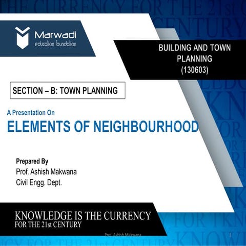 Elements of Neighbourhood_Building and Town Planning