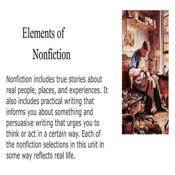Elements of NonFiction