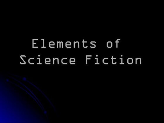 A brief history of the science fiction genre | DOCX