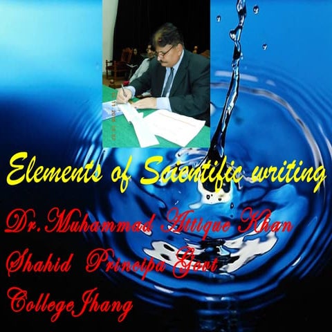 Elements of scientific writing3