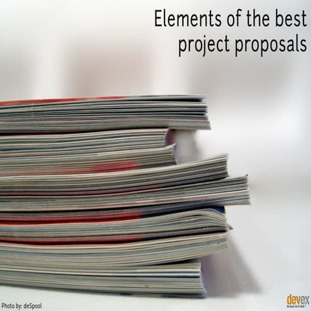 Elements of the Best Project Proposals