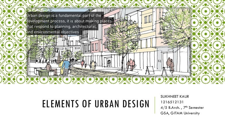 Elements of urban design