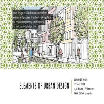 Elements of urban design