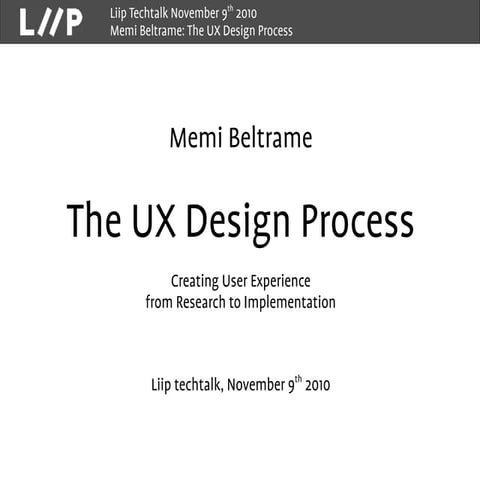 Elements of UX Design