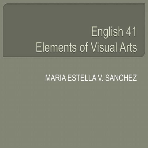Elements of visual arts