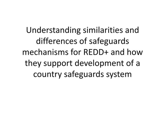 Elements & steps of a national safeguards system