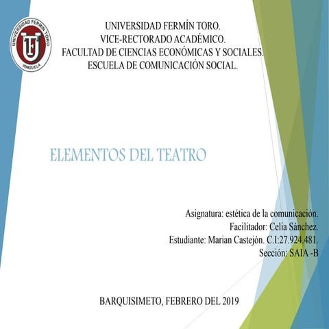 ELEMENTOS DEL TEATRO