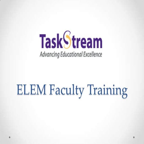 Elem faculty training guide