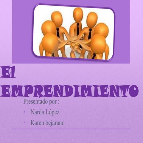 El emprendimiento | PPTX