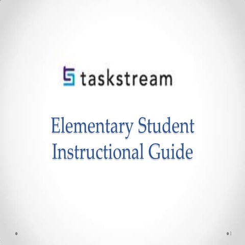 Elem ts student instructional guide