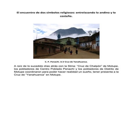 El encuentro de dos símbolos religiosos