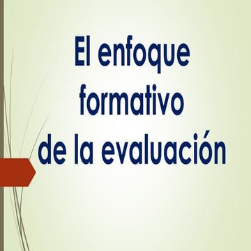 El enfoque formativo