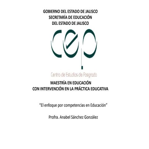 El enfoque por competencias en educación