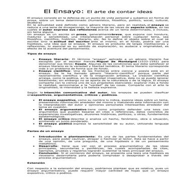 El ensayo (11º)