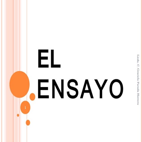 El ensayo, características y clasificación